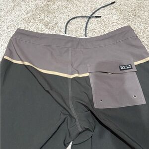 BYLT Basics Gray and Black Performance Shorts